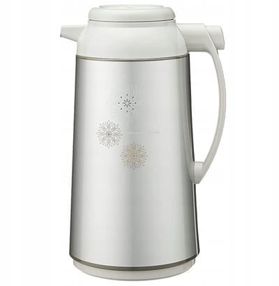 Zojirushi Isoleerkan met Glazen Binnenfles - Drukknop - Zilvergrijs - 1,6L