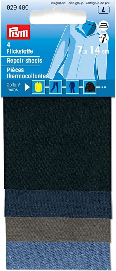 PRYM Verstelstuk CO opstrijkbaar 7x14cm kleurigassortiment 929480 - Prym