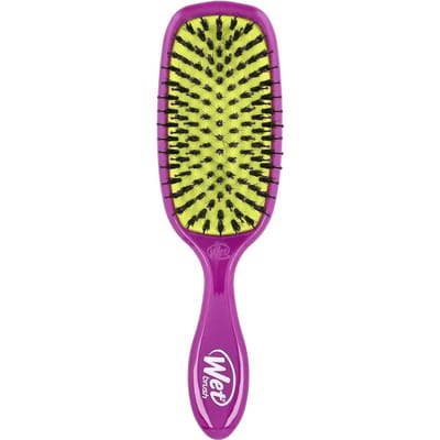 Wet Brush - Shine Enhancer Haarborstel - Ultra-zachte IntelliFlex natuurlijke varkenshaar - Paars