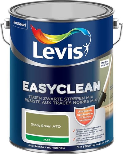 Levis - Easyclean Tegen Zwarte Strepen Mix - Shady Green A70 - Mengverf - 5 L