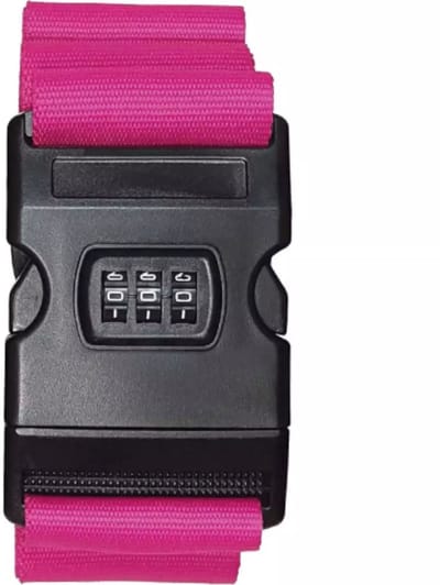 Benson Kofferspanband met cijferslot - Verstelbaar - Fuchsia - 200 cm - Veilig reizen
