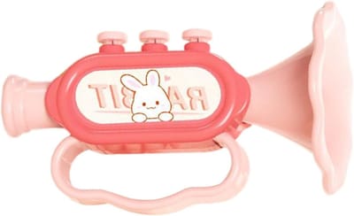Kindertrompet Speelgoed - Muziek Instrument - Mondspieren Trainen - Draagbaar Muziekplezier - 138 x 96 x 85 cm - Roze