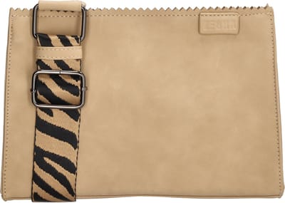 Zebra Trends Merel Crossbody Schoudertas - Trendy Zebra print Schouderband - Zand
