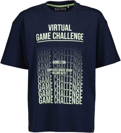 Blue Seven PLAYER Jongens T-shirt - blauw - Maat 140