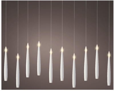 Decoris Led Kaarsen - 10 Led's - Warm Wit - 18cm - Binnen