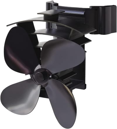 ZMR® Houtkachel Ventilator - Houtkachel - Kachelventilator - Zwart - 5cm x 8cm x 8cm