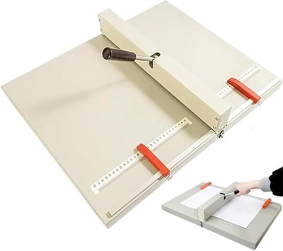 Hand Vouwmachine - Papier Snijder - Kaarten Maken - Robuuste Metalen Behuizing - 350mm Vouwbreedte - Zilver
