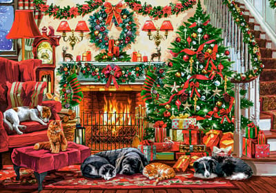 Castorland legpuzzel Cozy Fireplace - 500 stukjes puzzelplezier.
