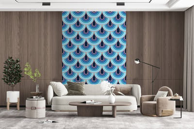 Behang - Fotobehang Retro - Patronen - Art Nouveau - Breedte 200 cm x hoogte 300 cm
