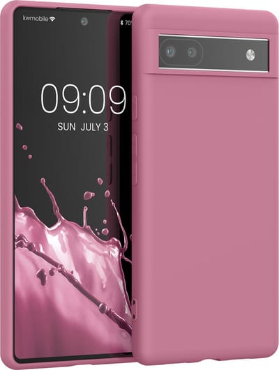 kwmobile telefoonhoesje geschikt voor Google Pixel 6a - Hoesje voor smartphone - Back cover in donkerroze