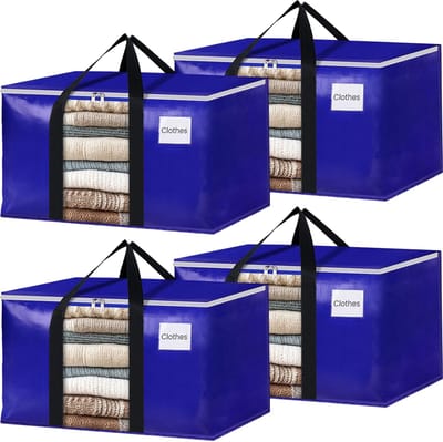 Verhuiszakken 125L - Set van 4 - Perfect voor Verhuizen en Opslag
