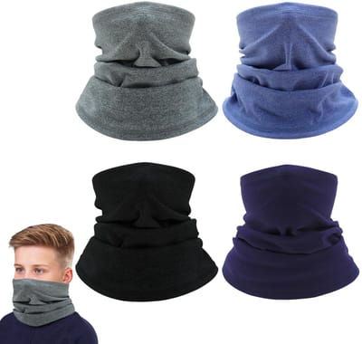 Dailygoods- Colsjaal 4 Stuks - Multifunctioneel - Winterhalswarmer - Kationisch Materiaal - Ademend - Bescherming Tegen Kou - Nekwarmer