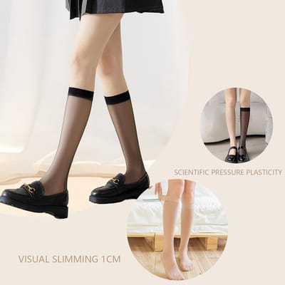 6 Paar Damespanty's, Hoge Elasticiteit, Transparante Kousen, Draagcomfort, Modeaccessoires voor Vrouwen en Meisjes