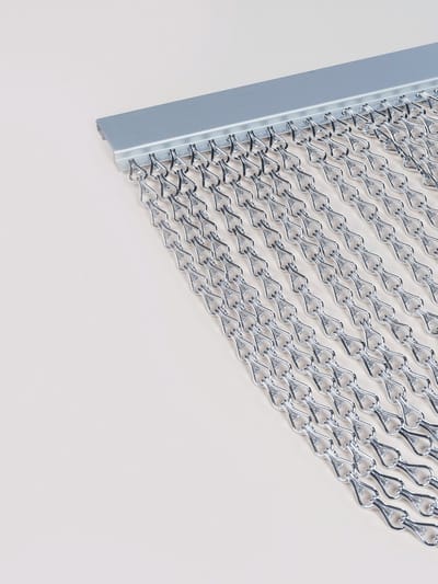 DEGOR - vliegengordijn/deurgordijn - aluminium - zilver - 90x210cm