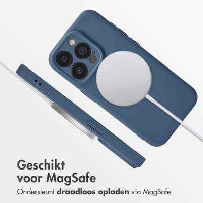 imoshion Hoesje - Geschikt voor Apple iPhone 15 Pro - Color Backcover geschikt voor MagSafe - Donkerblauw