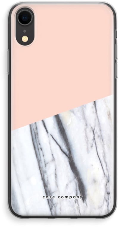 Case Company® - Hoesje geschikt voor iPhone XR hoesje - A touch of peach - Soft Cover Telefoonhoesje - Bescherming aan alle Kanten en Schermrand