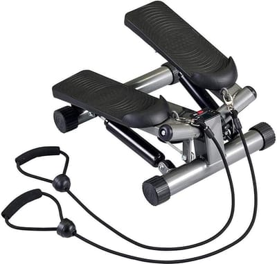 Mini Stepper - Hometrainer Buiktrainer - Cardio Training - Draadloze Bediening - LCD Display - Grijs