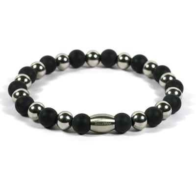 Heren armband rvs onyx matte 8mm - Ibizamen 19cm