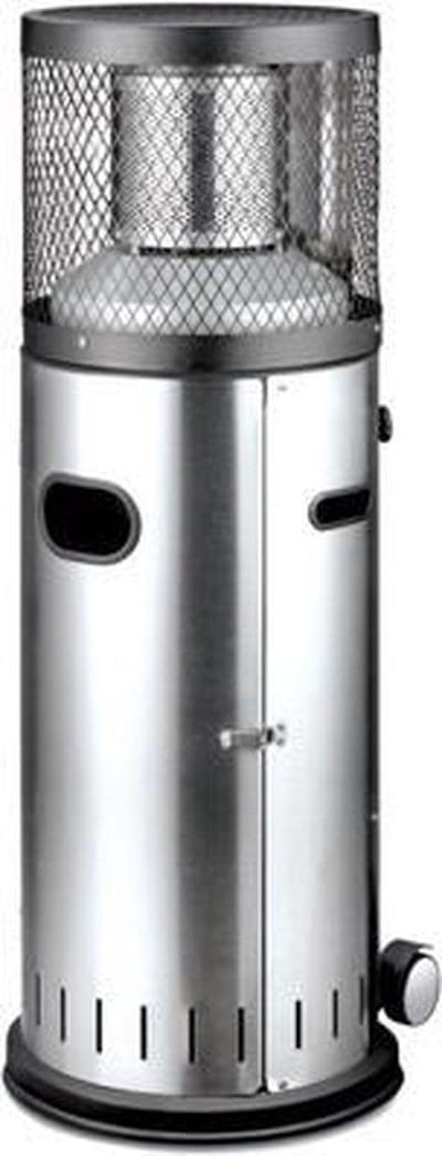 Enders POLO 2.0 Terrasverwarmer – Staande Gasheater – 6 kW – RVS – Windbestendig – Compact & Energiezuinig – Voor Terras, Tuin & Horeca