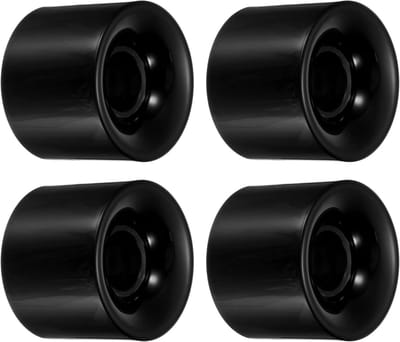 Longboard Wielen - Skateboard Onderdelen - Straat Rijden - Duurzaam Materiaal - 60mm 4 Stuks - Zwart