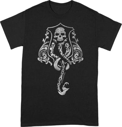 Harry Potter - Dark Mark Crest T-Shirt Zwart