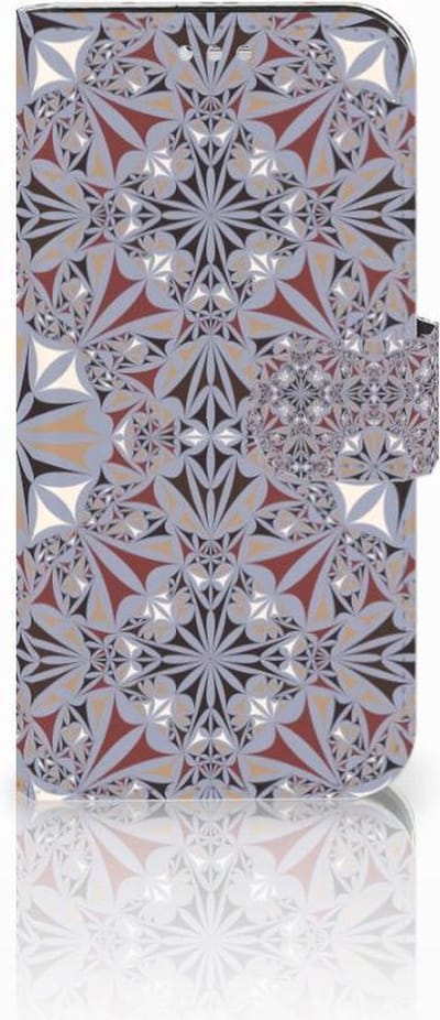 Samsung Galaxy S7 Bookcase Flower Tiles