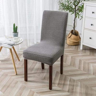 Hoge Stretch Jacquard Driedimensionale Stoelhoes Voor Eetkamer Keuken Huis Dikke Hoogzachte Stofhoezen Gemakkelijk Wasbaar 1 piece