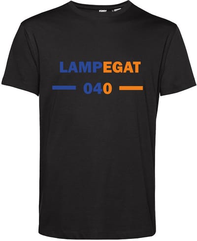T-shirt Lampegat 040 | Carnavalskleding | Foute Party | Zwart | maat XS