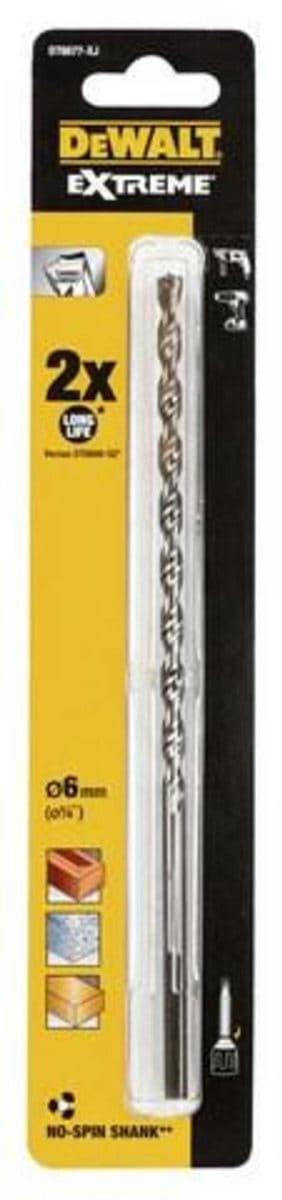 DeWalt Extreme - Steenboor - 6 x 200 mm - HM-punt - Hoge prestaties