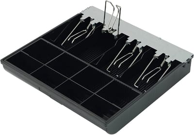 Geldopbergvak - Kassalade Inzet - Geld Organiseren - Verstelbare Vakken - 31x30x55 cm - Zwart