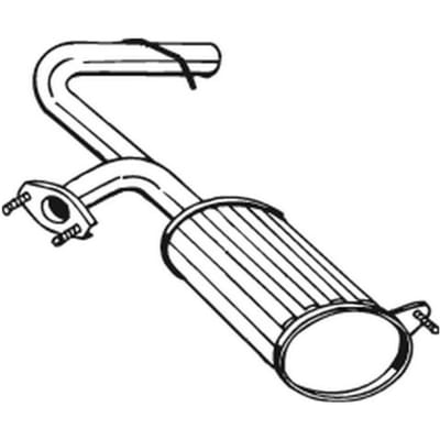 Geluiddemper achter BOSAL 229-501