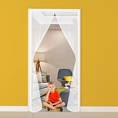 Hordeur met Magnetische Sluiting 145x190cm - Aanpasbaar Gaas voor Binnen en Buiten