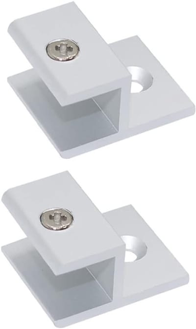 H-Shape Glashengsels voor 9-12MM Glas met Verstevigde Klemarmen van Space Aluminum - Duurzaam en Betrouwbaar voor Glasmontage