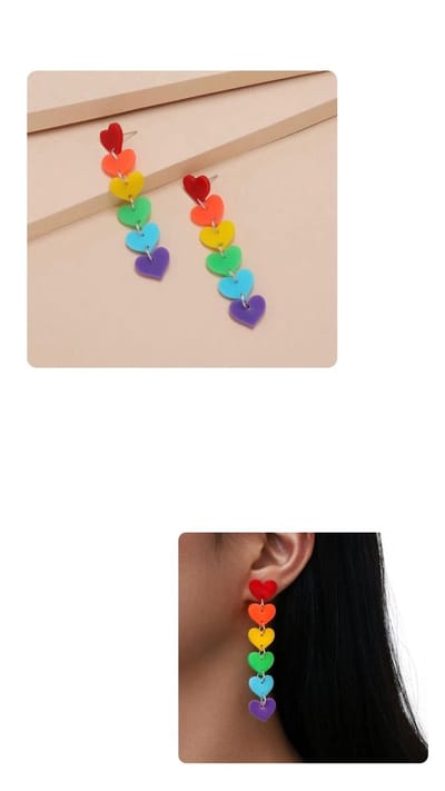 Akyol Pride Oorbellen -LGBT OORBELLEN - GAYPRIDE OORBELLEN - regenboog oorbellen - Regenboog - Pride - Oorbellen - Gay - lesbian - trans - cadeau - kado - geschenk - gift - verjaardag - feestdag - verassing - love is love - gelijk - lgbt