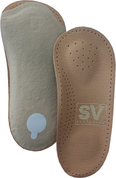 SV Exclusief Steunzool - 3/4 Inlegzool met Voetbed - Ondersteunt en ontlast de voet - Voorkomt vermoeide voeten - Maat 37