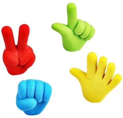 Allecto - Potloodgummen - Educatieve Accessoires - Grappige Gummen - Rubberen Potlood Top Gummen - Perfect voor Kinderen - 4 Stuks