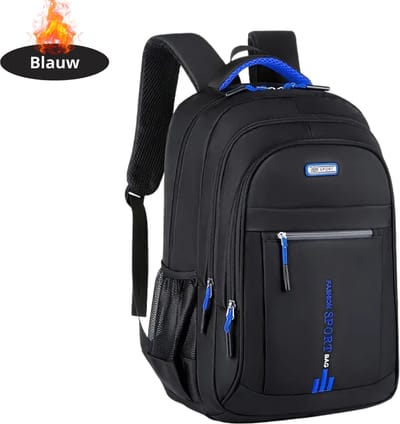 Livano Rugzak - Dames - Heren - Meisje - Jongens - Backpack - Schooltas - Laptoptas - Blauw