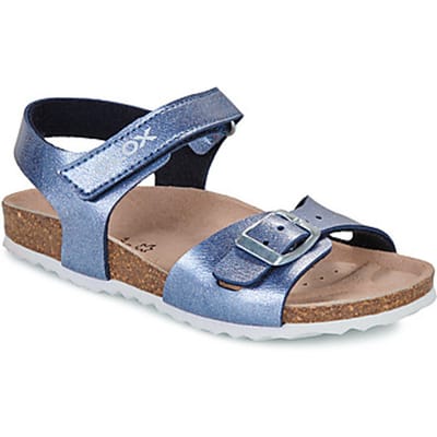 Blauw Metallics Kindersandalen Geox Velcro maat 30