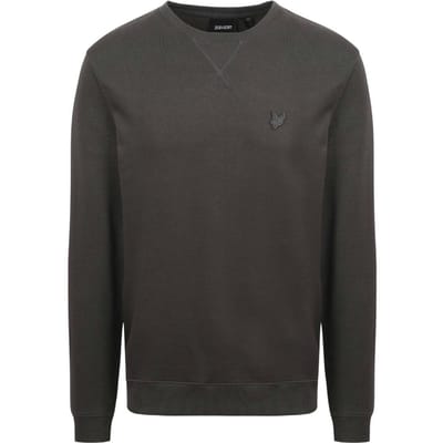 Lyle & Scott Uniseks Sweatshirt met tonaal adelaarslogo voor volwassenen (Donkergrijs)