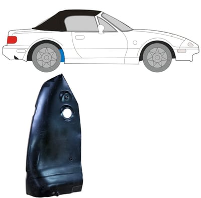 Binnenste reparatiepaneel achter wielkast voor Mazda MX-5 1989-1998 / Rechts