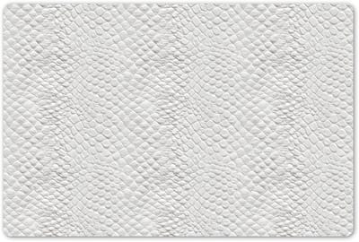 Placemats 45x30 cm - Placemat kunststof - 1 stuk - Slang - Patroon - Wit - Borden onderleggers - Decoratie voor op tafel - Keuken tafeldecoratie accessoires - Vinyl onderlegger - Tafelversiering