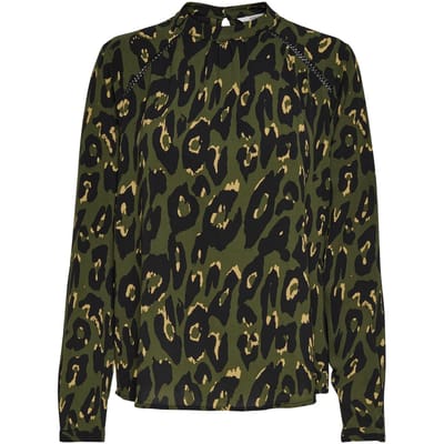 ONLY - maat 40 - ONLNEW MALLORY LS BLOUSE AOP WVN NOOS Dames T-Shirt