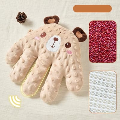 SUMOH - Slaaphulpmiddel - Baby Schommelstoel - Elektrische Armsteun voor Baby's - Slaaphulpmiddel voor Baby's en Kinderen - Slaaptrainer - Kinderwagen - Automatisch - Oplaadbaar - Anti-Schrik Kussen voor Baby's - Verwarmbaar - Bruine Beertje