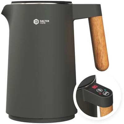 Roestvrijstalen waterkoker met temperatuurinstelling en warmhoudfunctie