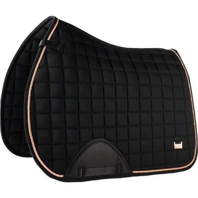 Horka Zadeldek Deluxe Zwart/Rosegoud - PONY VZ
