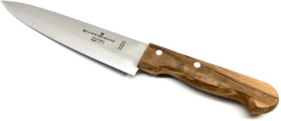 D.O.M. Luxe Vleesmes met Olijfhouten Handvat – Solingen Staal Vlijmscherp - Antibacterieel 34 cm