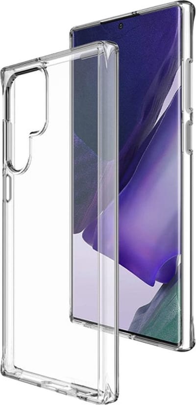 Hoesje Geschikt voor Samsung Galaxy S22 Ultra - S22 Ultra Hoes TPU Transparant Siliconen Case