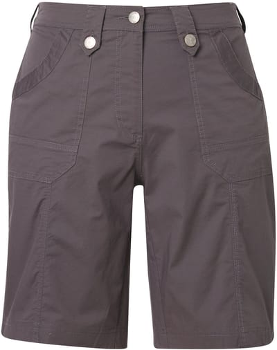 Ulla Popken - Dames - Cargo-bermuda comfortabele tailleband 4-pocket model - Grafietgrijs - Maat 54