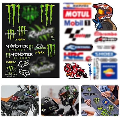 Dailygoods- Fietsstickers Geschikt voor motorfietsen - Stickers voor
