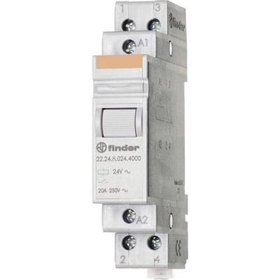 Finder 22.24.8.230.4000 Industrieel relais Schakelstroom (max.): 20 A 2x NC Piece 1 stuk(s)